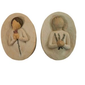 Willow Tree Remberance Trinket/Keepsake Boxes Set Of Two Vintage